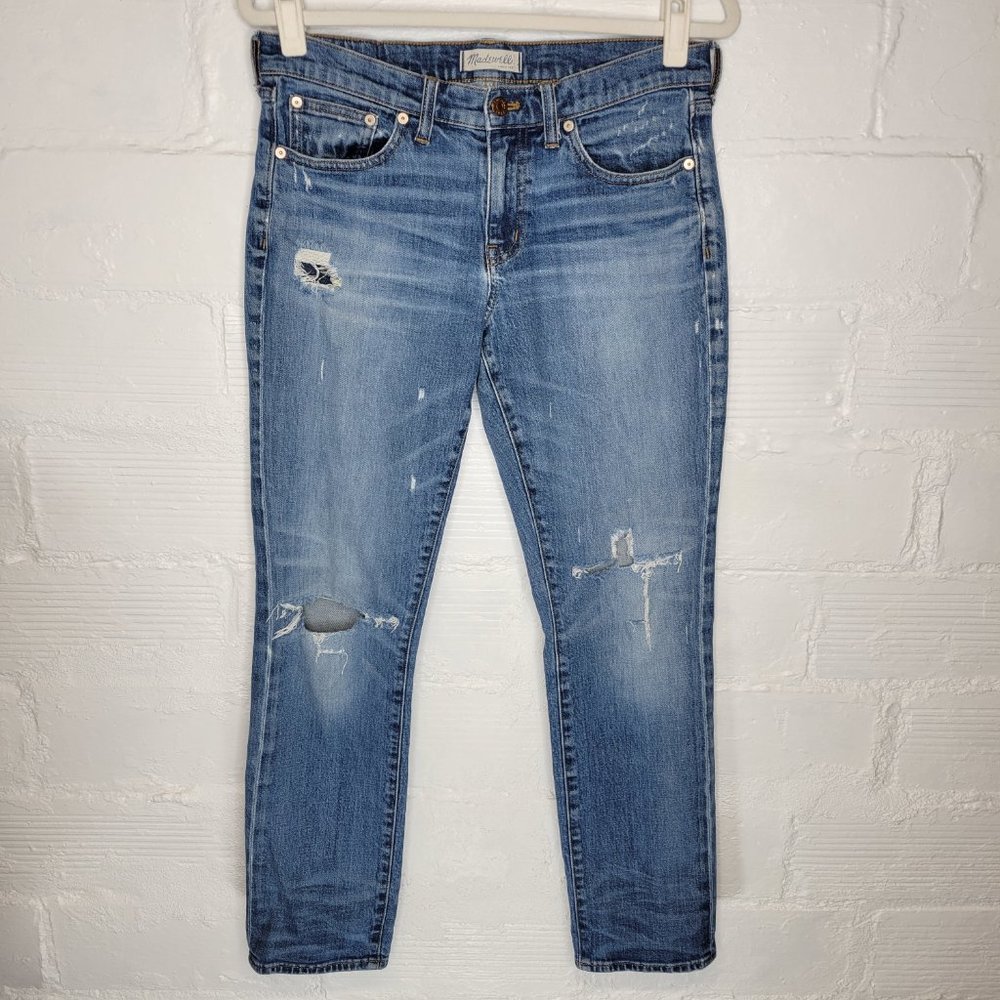 Madewell Women's Size 28 Jeans Slim Boyjean Distressed